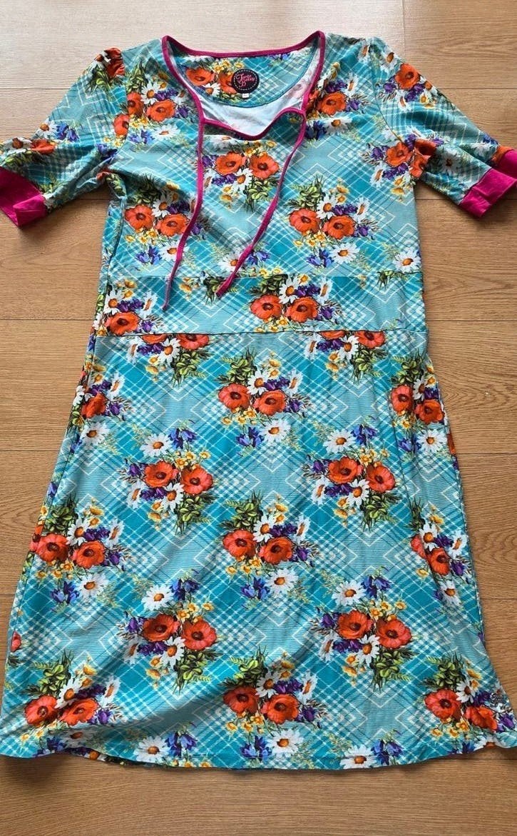 Tante Betsy Poppy keyhole bleu dress maat XXL, Kleding | Dames, Jurken, Tante Betsy, Blauw, Maat 46/48 (XL) of groter, Ophalen of Verzenden