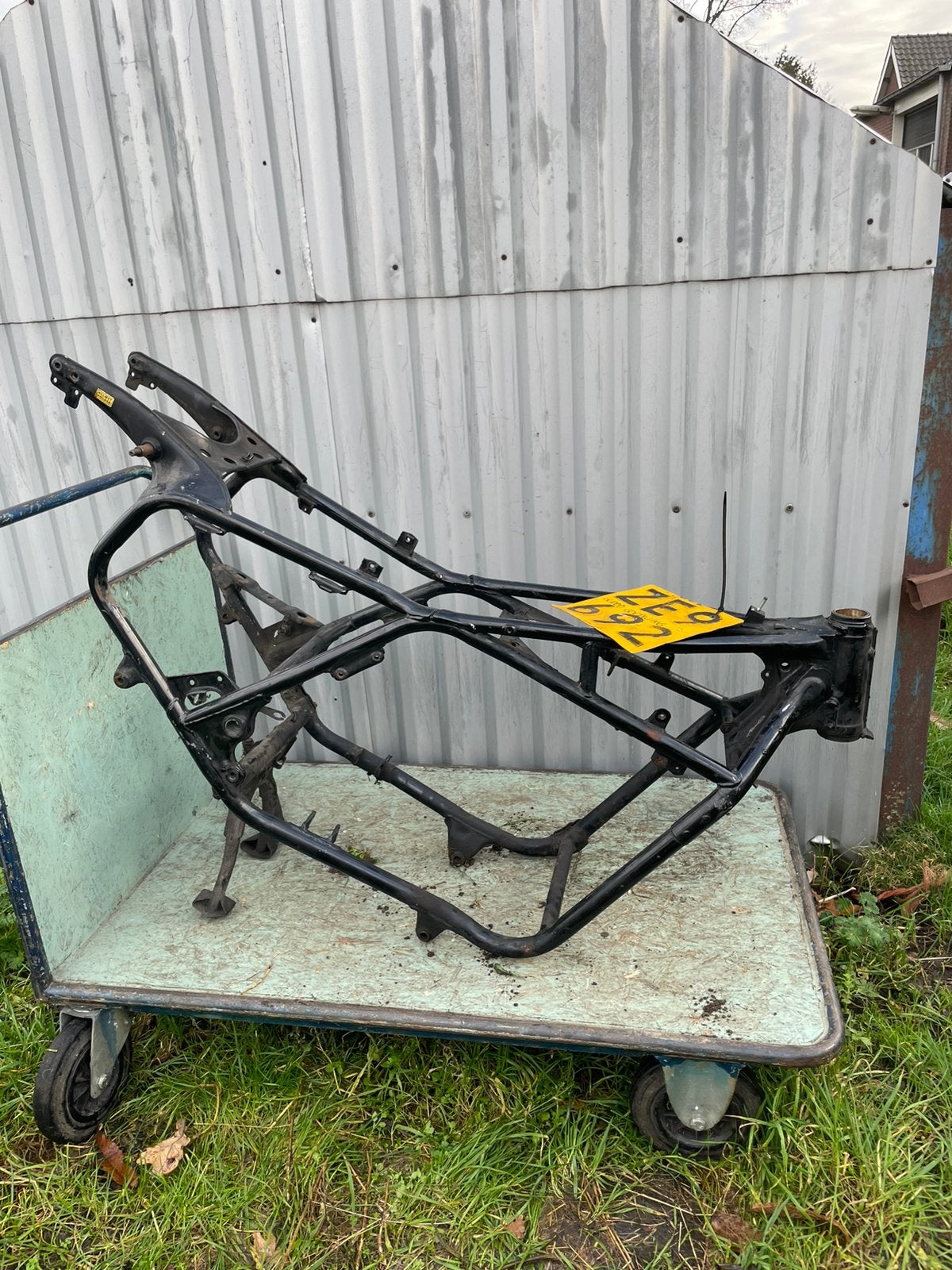 Honda goldwing frame met actief kenteken, Motoren, Ophalen, Gebruikt