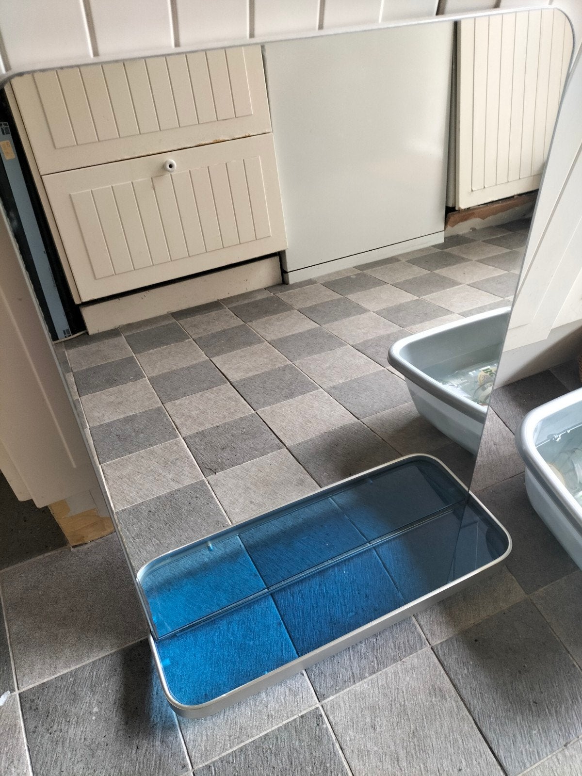 IKEA RÅÅN spiegel - Zo goed als nieuw, Ophalen, Zo goed als nieuw, Minder dan 100 cm, Rechthoekig