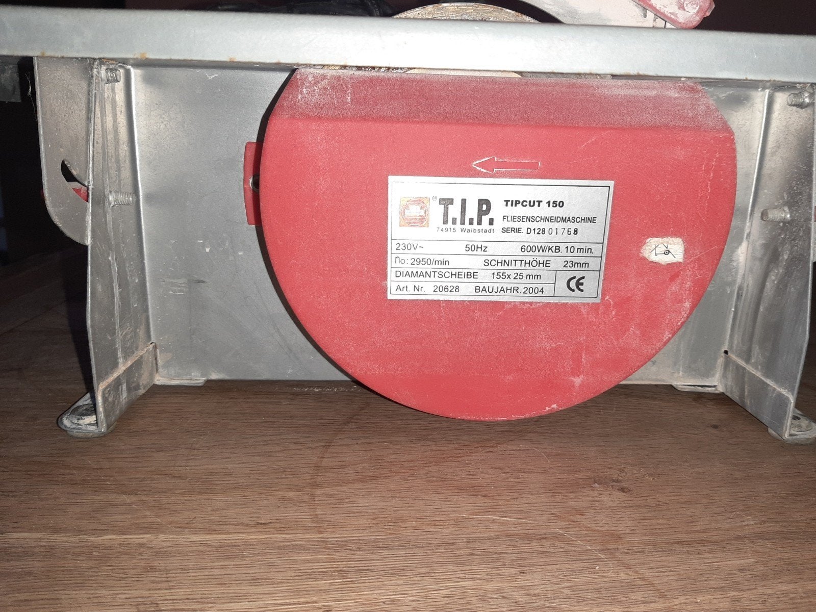 T.I.P. TIPCUT 150 Tegelzaag - Gebruikt, Ophalen, Minder dan 30 mm, Gebruikt, Cirkelzaag
