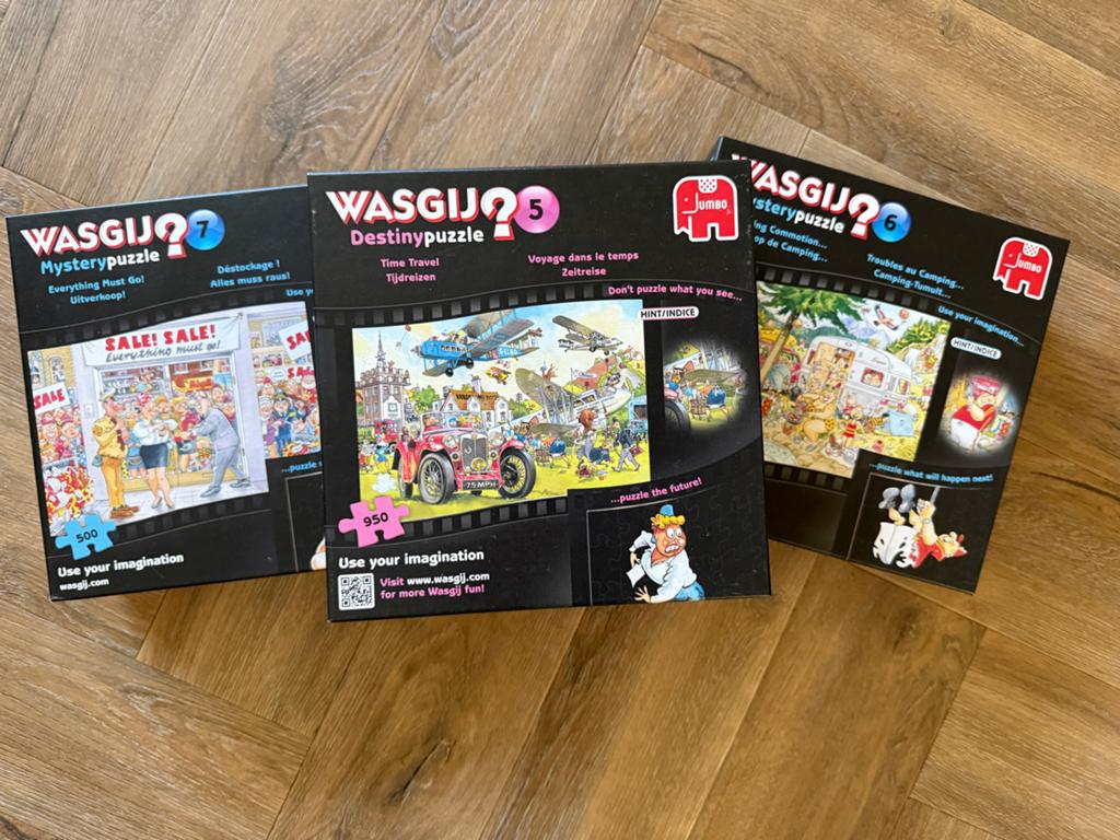 Wasgij Mystery/Destiny Puzzels - 3 stuks, Ophalen of Verzenden, 500 t/m 1500 stukjes, Gebruikt, Legpuzzel