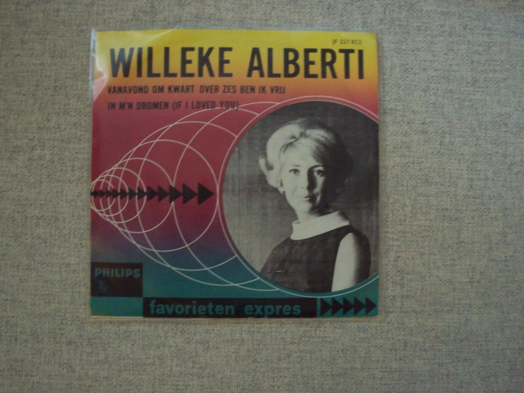 Willeke Alberti - Vanavond om kwart over zes ben ik vrij, Gebruikt, 7 inch, Single, Ophalen of Verzenden