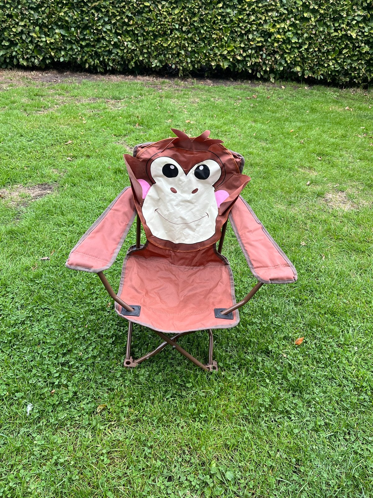 Leuke kinder campingstoel - Aapje, Ophalen of Verzenden, Gebruikt, Campingstoel