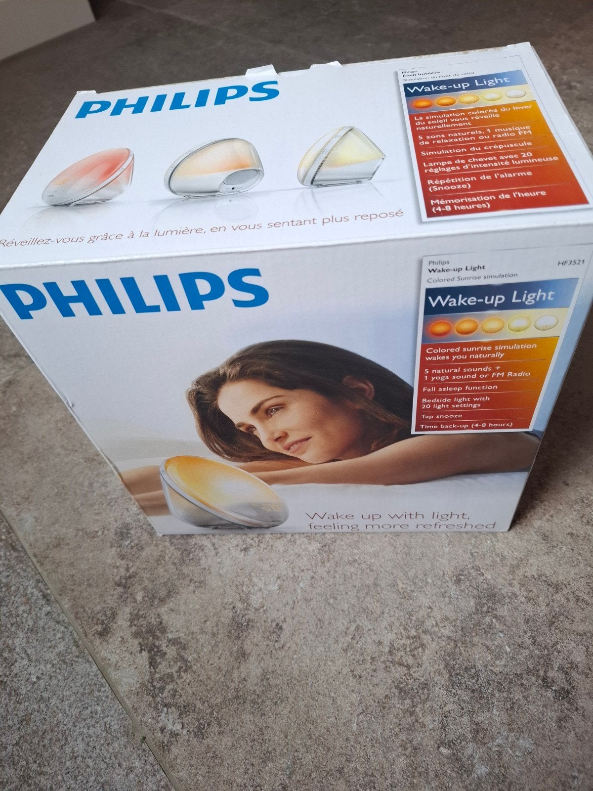 Wake-up Light met simulatie van gekleurde zonsopkomst, Ophalen of Verzenden, Zo goed als nieuw, Digitaal