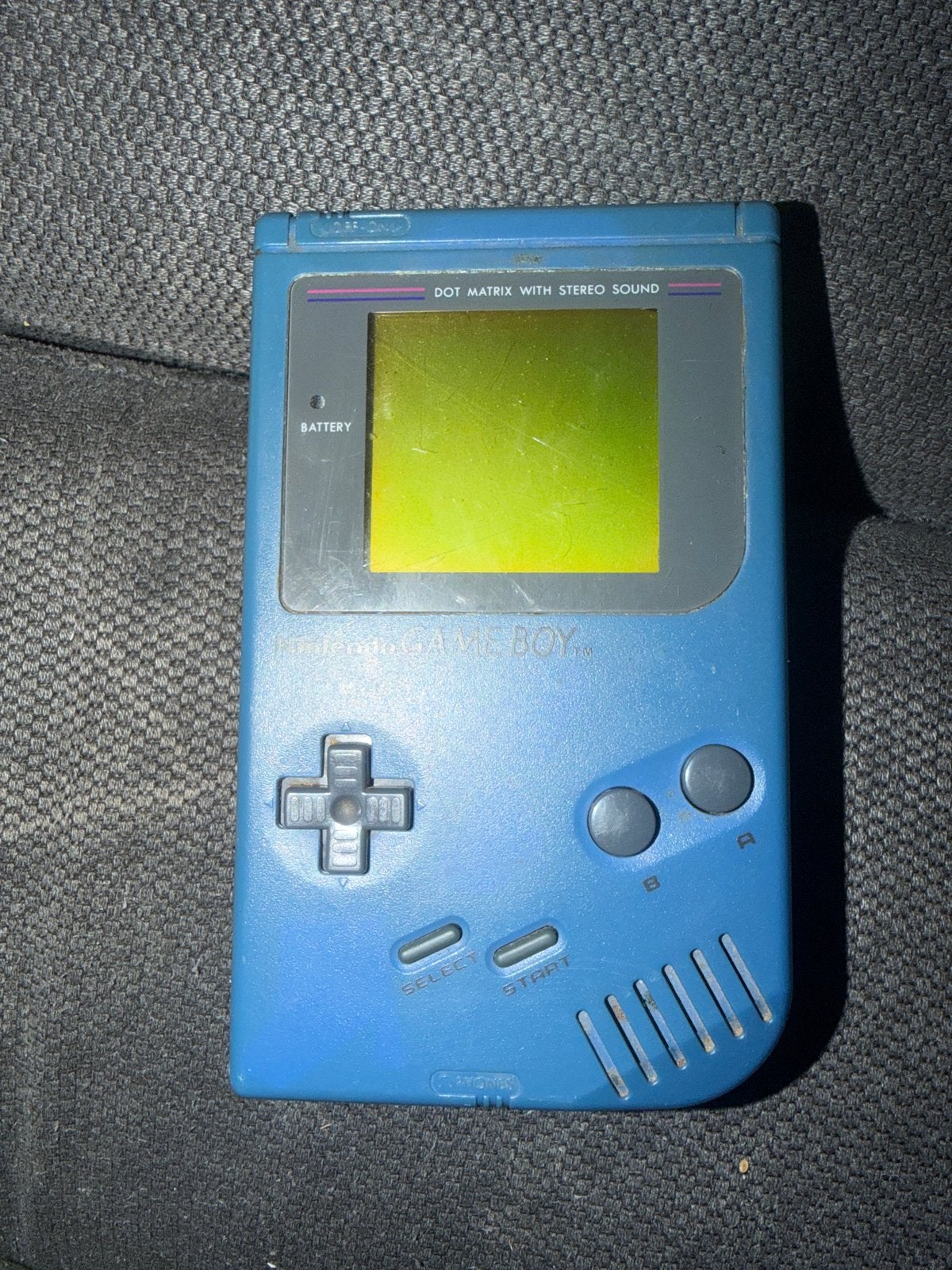 Nintendo gameboy play it loud! Blue, Ophalen of Verzenden, Gebruikt, Game Boy Classic, Met games