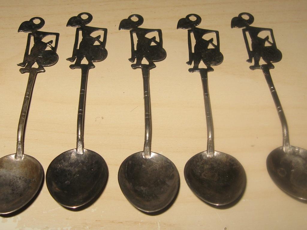 5 Wajang lepeltjes & flessen opener & brieven opener ., Ophalen of Verzenden