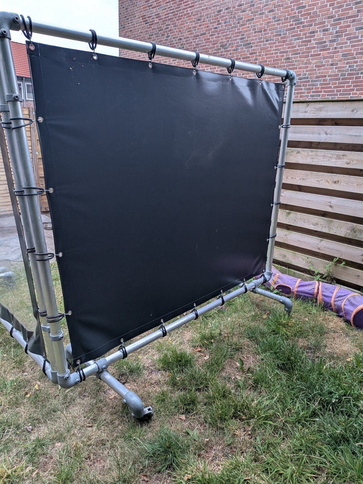 Windscherm, Tuin en Terras, Ophalen, Gebruikt, Staal, 200 cm of meer