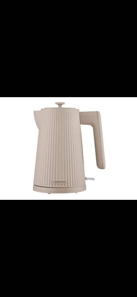 SilverCrest waterkoker beige/crème – zo goed als nieuw, Witgoed en Apparatuur, 1 tot 2 liter, Ophalen, Zo goed als nieuw