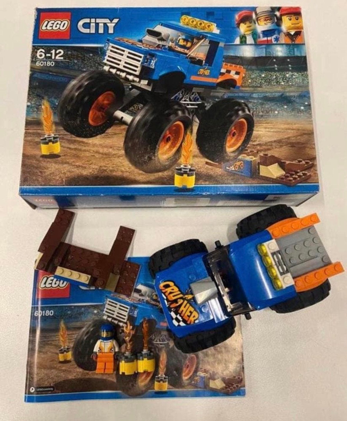 Lego 60180 monstertruck, City, Lego, Ophalen of Verzenden, Zo goed als nieuw