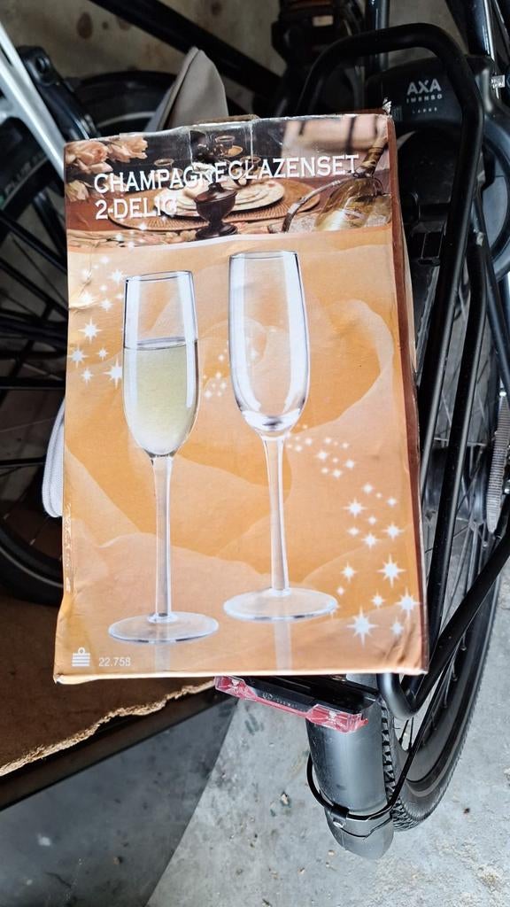 Champagne glazen, Ophalen of Verzenden, Zo goed als nieuw, Overige typen