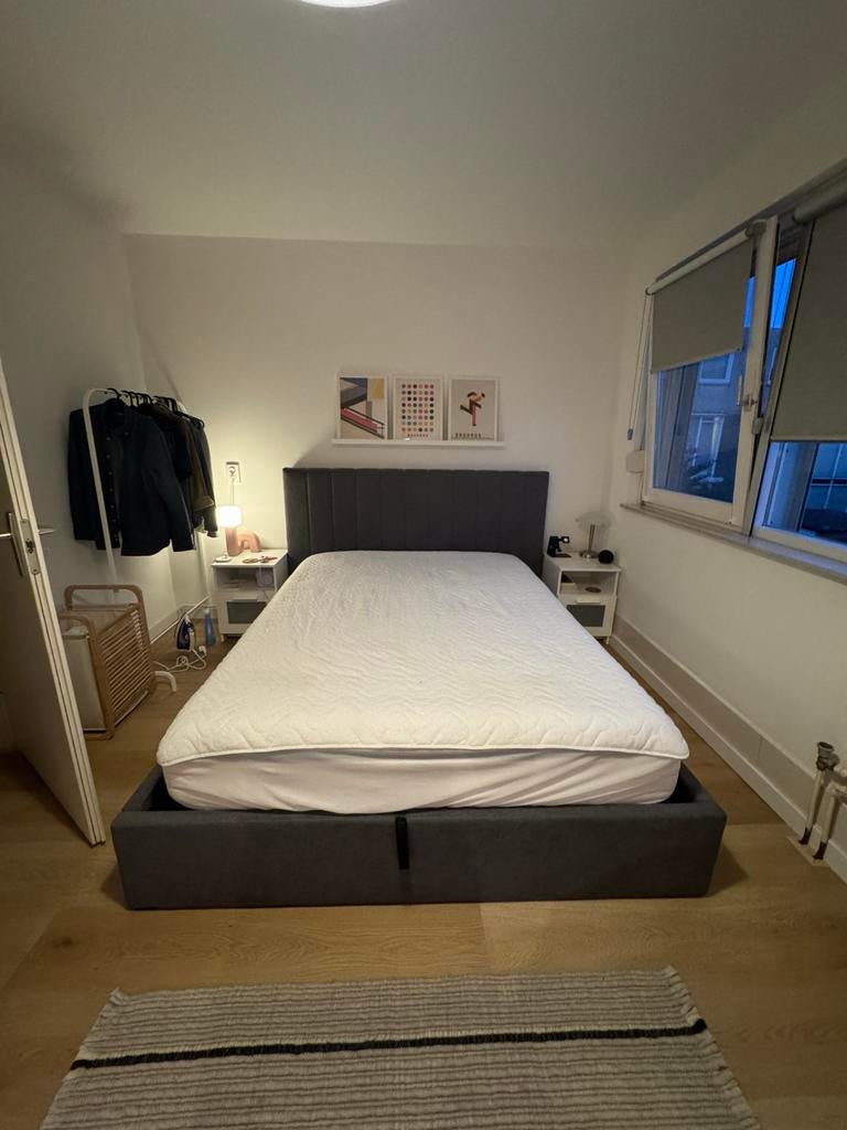 JYSK Haslev bedframe 160x200, Huis en Inrichting, Ophalen, Gebruikt, Tweepersoons, 200 cm
