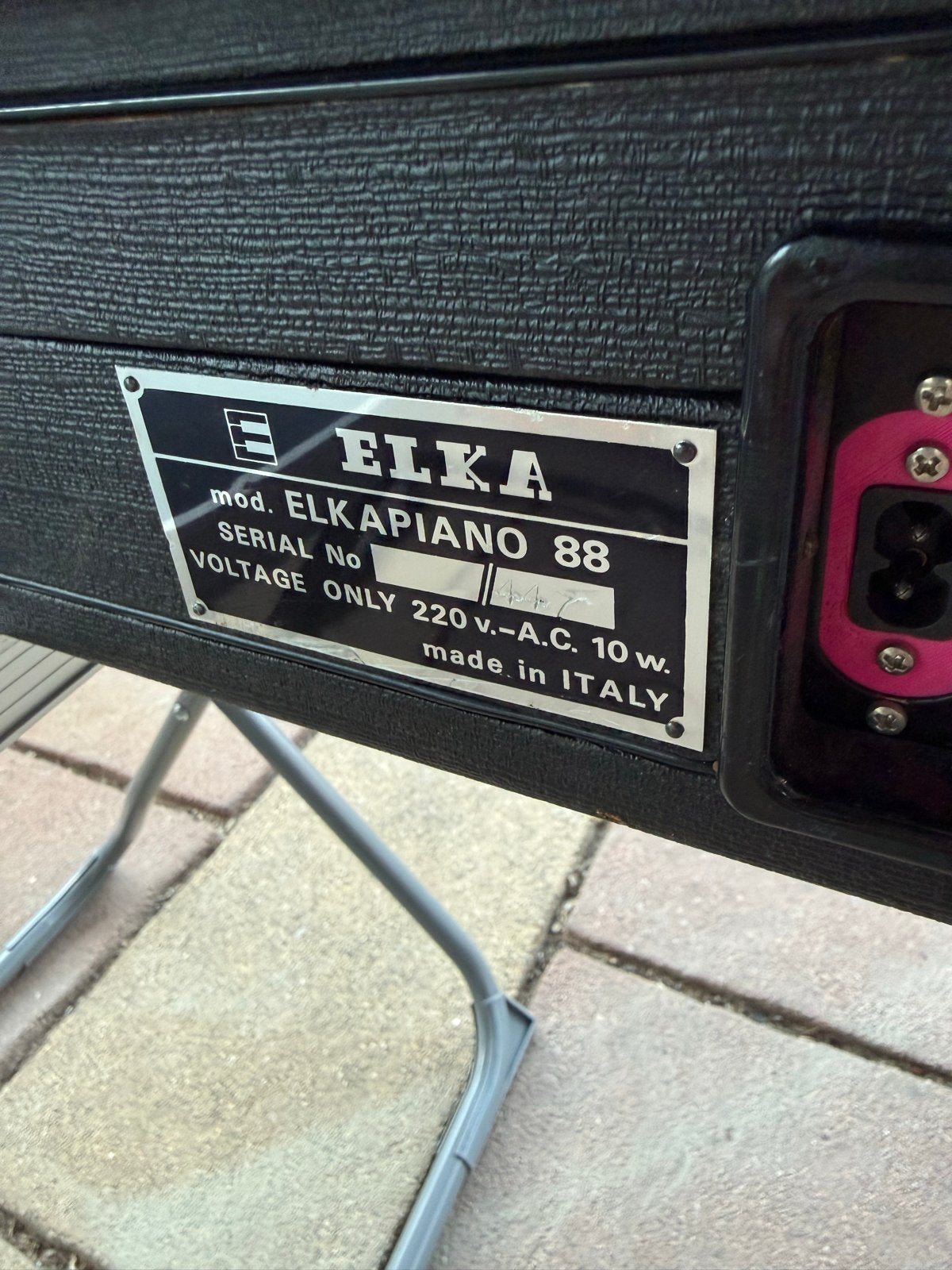 Vintage Elka Elkrapiano 88 Elektronische Piano, Muziek en Instrumenten, Ophalen, Gebruikt, Zwart, Digitaal