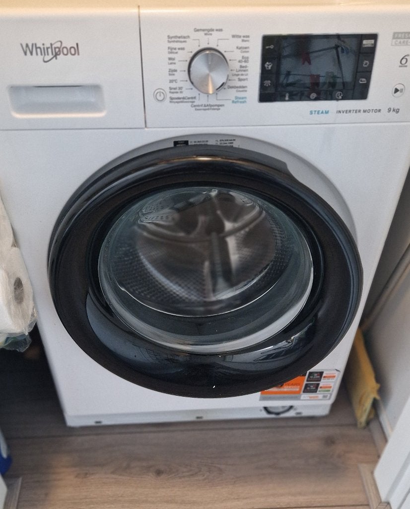 Whirlpool FFD 9469E BV BE, Witgoed en Apparatuur, Wasmachines, Ophalen, Gebruikt, Energieklasse A of zuiniger, 1200 tot 1600 toeren