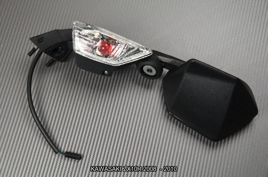 Set spiegels type origineel voor KAWASAKI ZX10R 2008 2010, Motoren, Verzenden, Nieuw