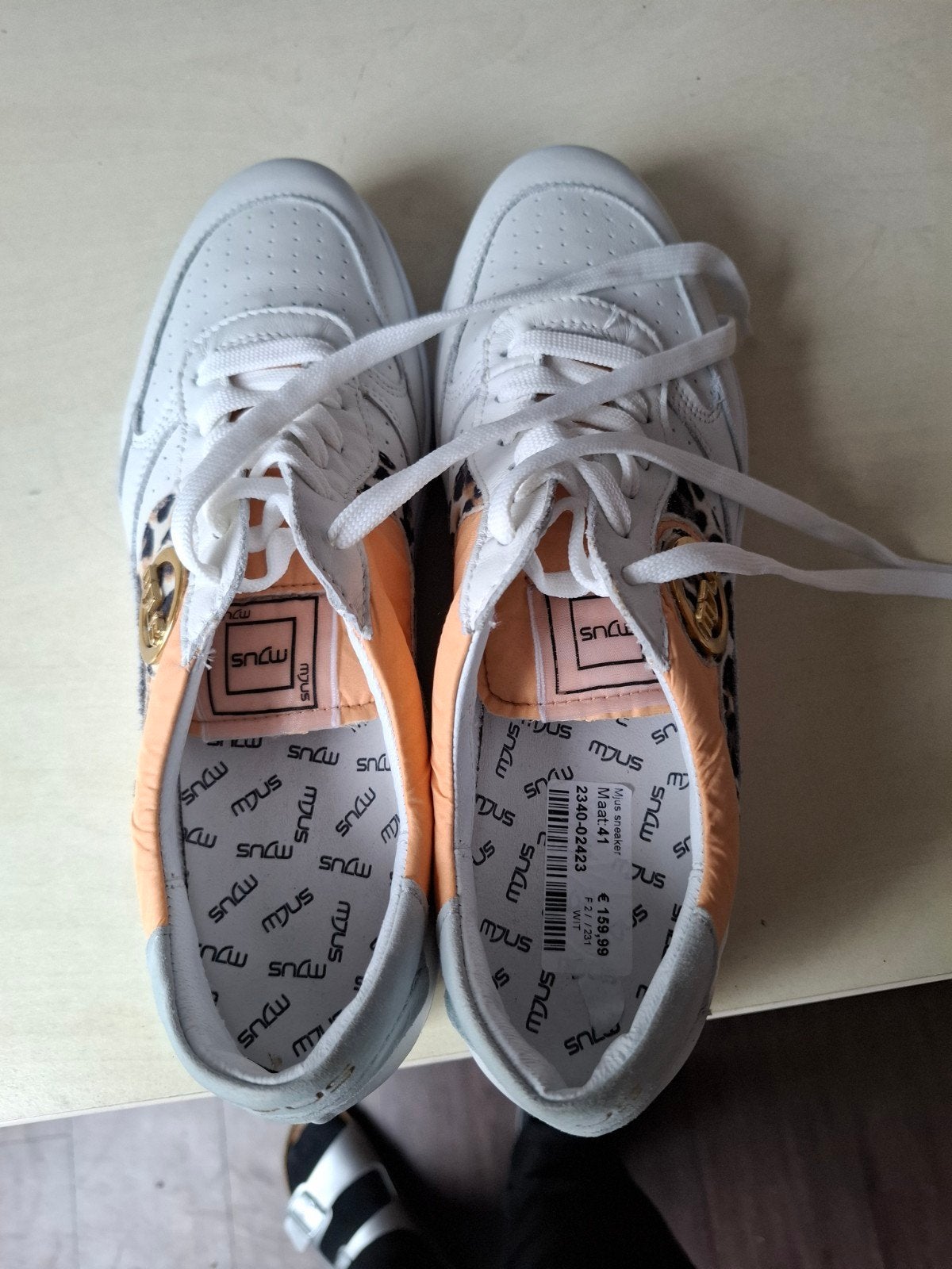 Mjus sneakers maat 41 - Zo goed als nieuw, Wit, Ophalen of Verzenden, Mjus, Sneakers of Gympen