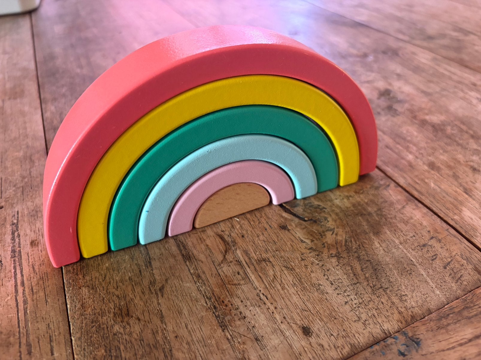 Regenboog- open end speelgoed, Ophalen of Verzenden, Zo goed als nieuw