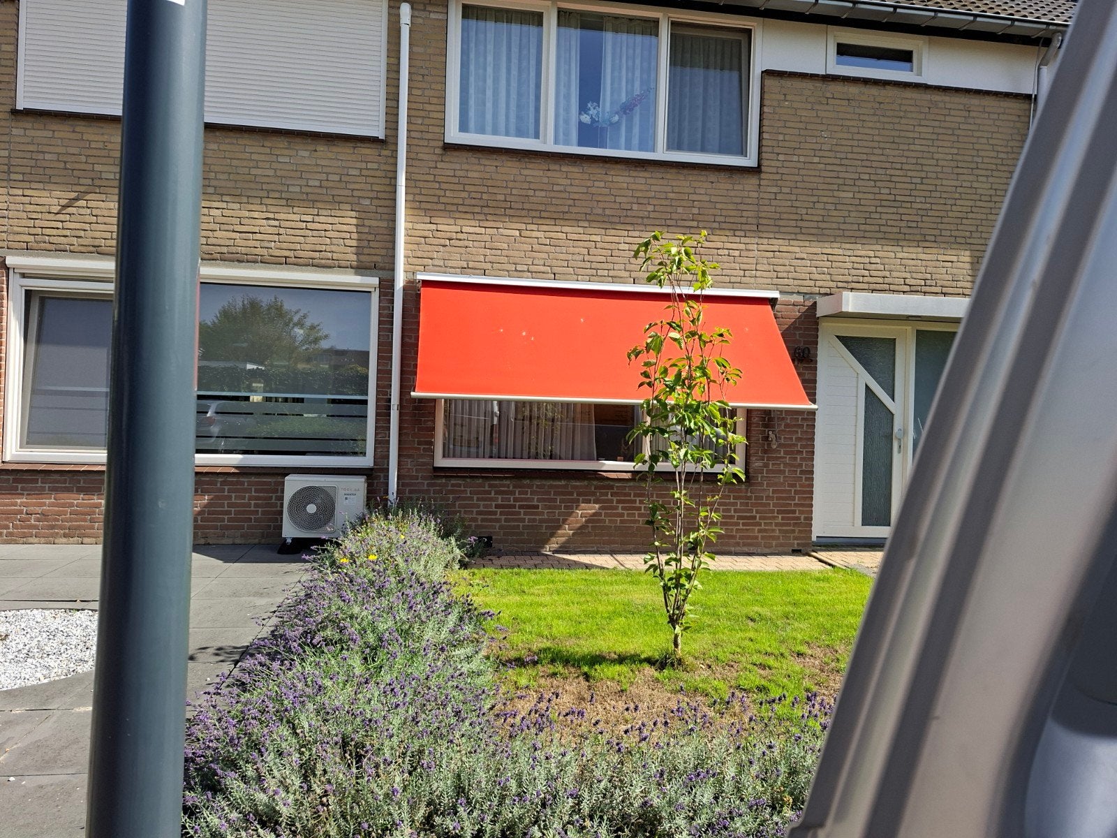 uitvalscherm met bandbediening i.g.st., Ophalen, Gebruikt, 250 cm tot 450 cm, Uitvalscherm