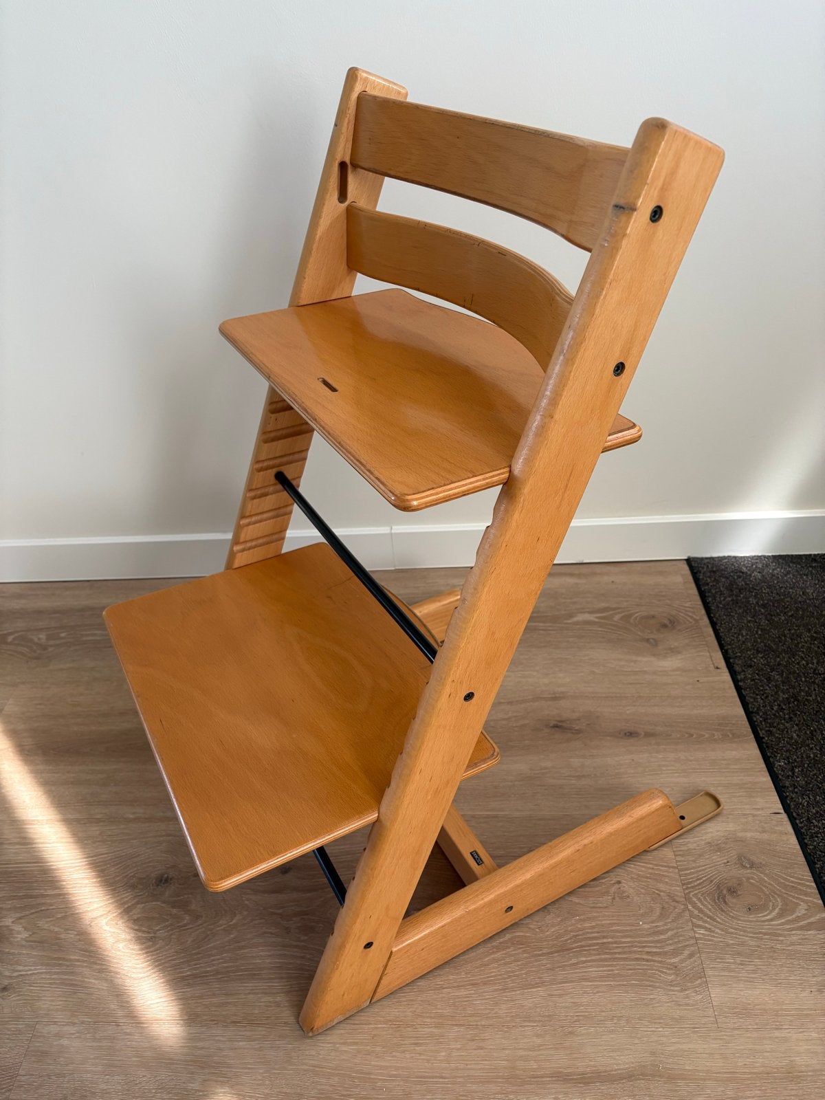 Trip Trapp kinderstoel, naturel houten kleur, Kinderen en Baby's, Kinderstoelen, Ophalen, Gebruikt, Meegroeistoel, Aanschuifbaar