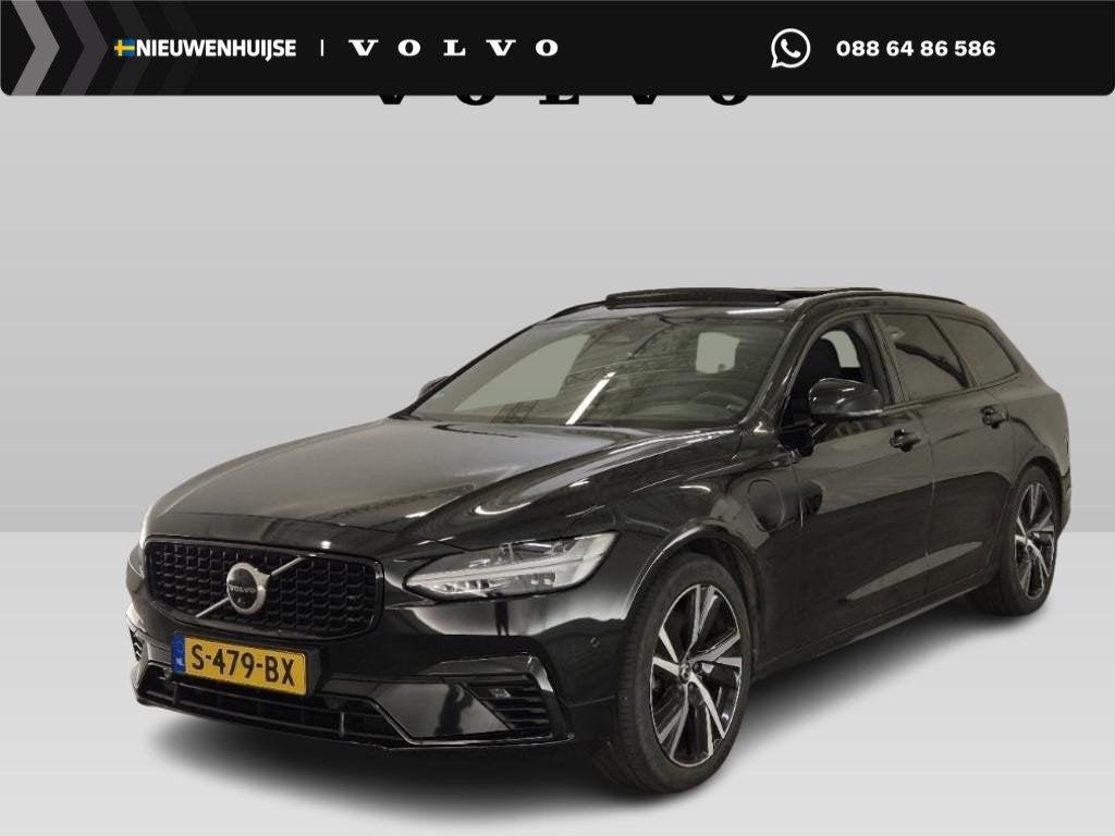 Volvo V90 2.0 T6 Plug-in Hybrid AWD Plus Dark | PHEV Long Ra, Auto's, Volvo, Bedrijf, Te koop, V90, 360° camera, 4x4, ABS, Achteruitrijcamera