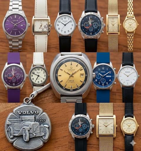 Sieraden en horloge zeer authentieke, Ophalen of Verzenden, Staal, Overige merken, 1960 of later