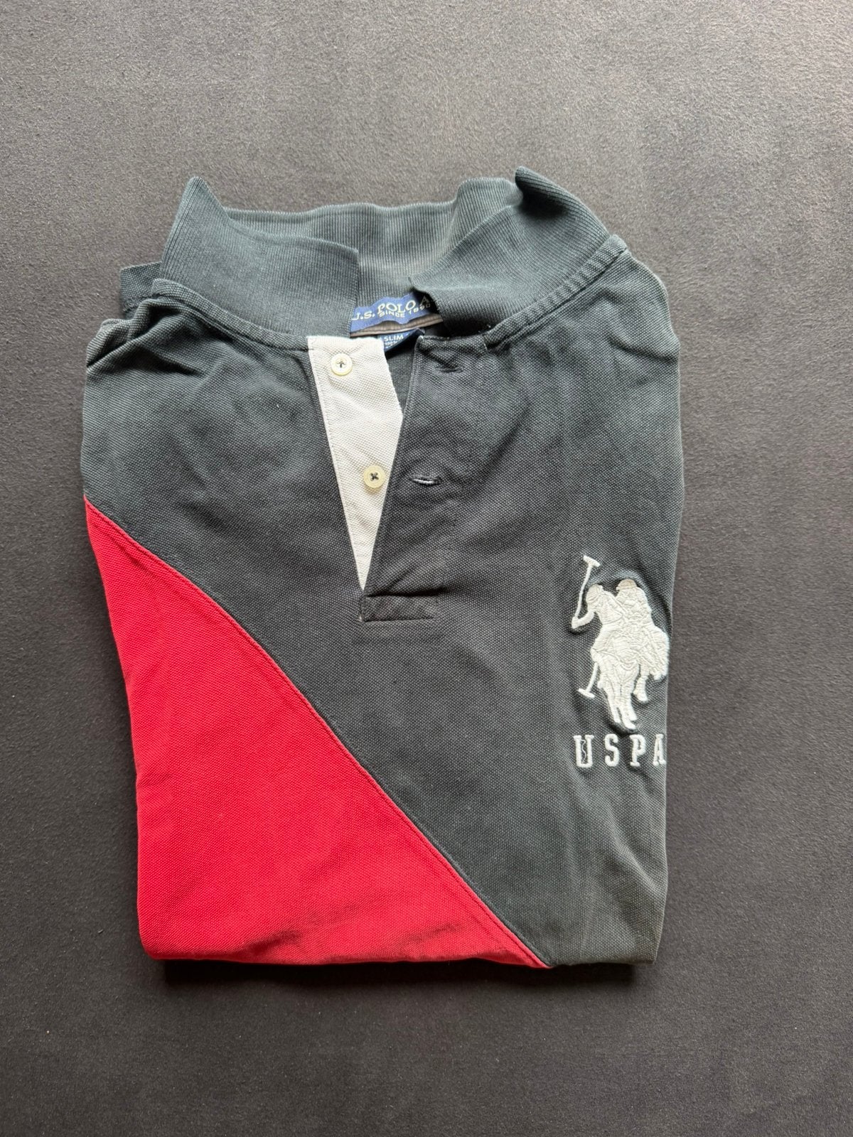 US polo - L, Ophalen of Verzenden, Gedragen, Maat 52/54 (L), Rood