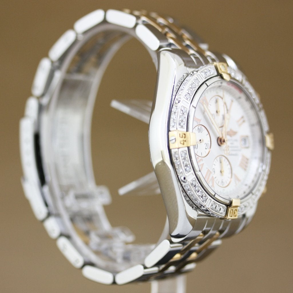 Breitling Chronomat Evolution C13356 Full Set, Staal, Gebruikt, Breitling, Polshorloge