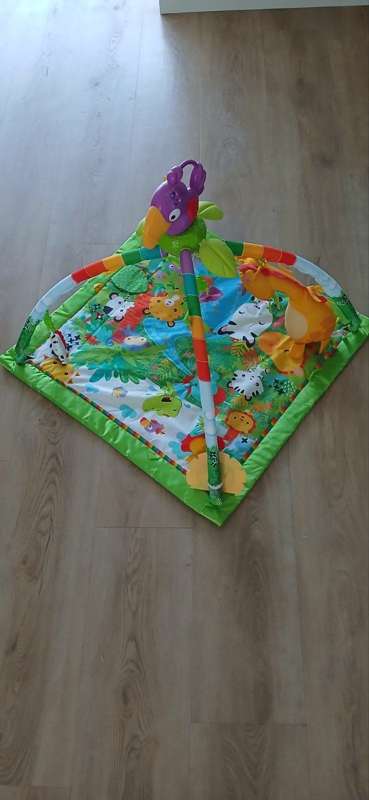 Vrolijk Speelkleed met Babygym - Jungle Thema, Ophalen of Verzenden, Gebruikt, Speelkleed, Met licht