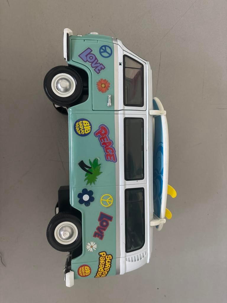 Volkswagen Hippie Bus Speelgoedauto met Surfplanken, Ophalen of Verzenden, Gebruikt