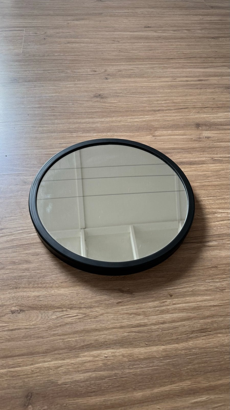 Ronde zwarte spiegel - 35 cm diameter, Ophalen, Minder dan 50 cm, Rond, Nieuw