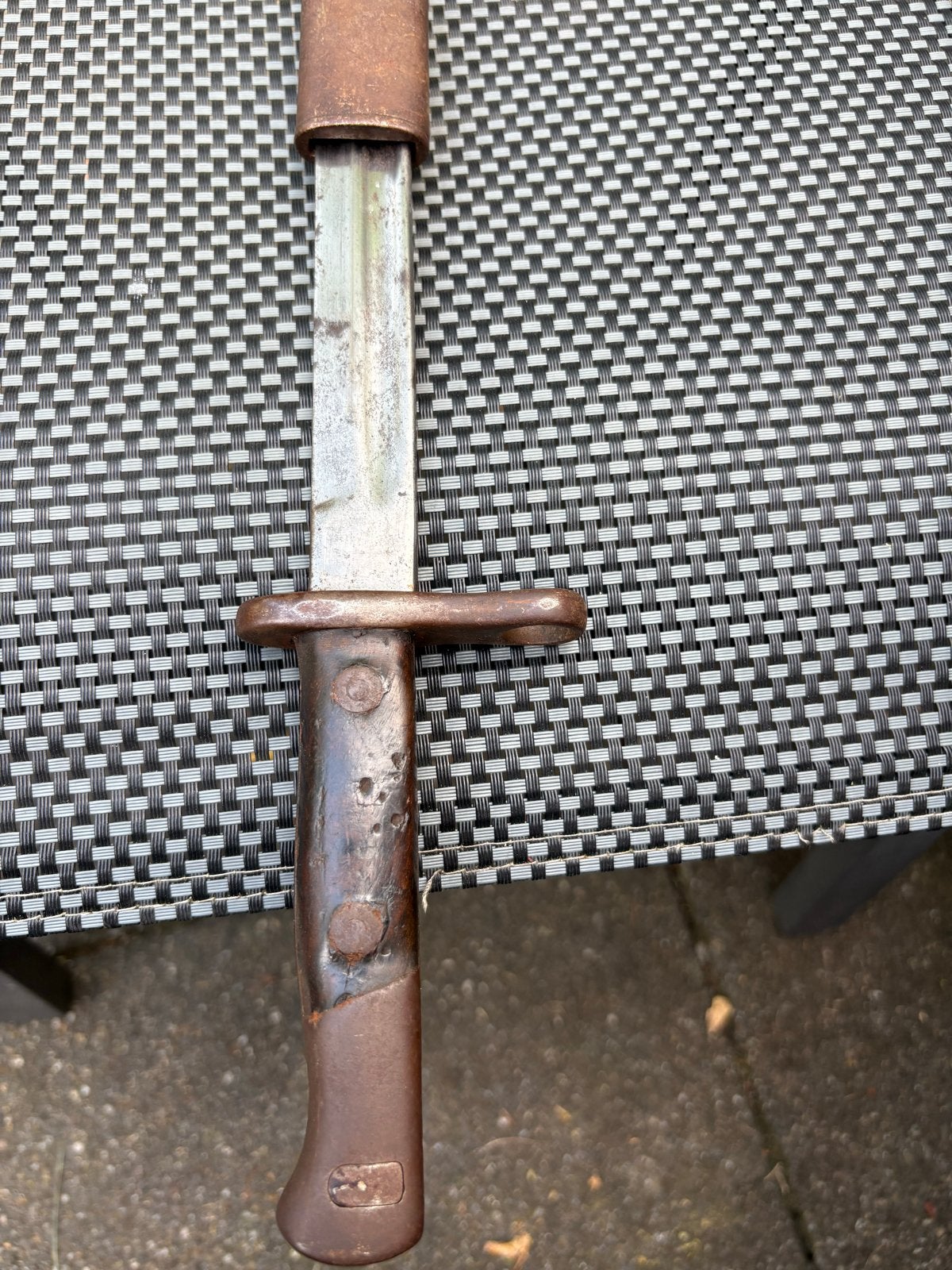 Belgische Mauser M1924 Bajonet - Nummers Gelijk, Ophalen of Verzenden, Landmacht, Duitsland, Mes of Dolk