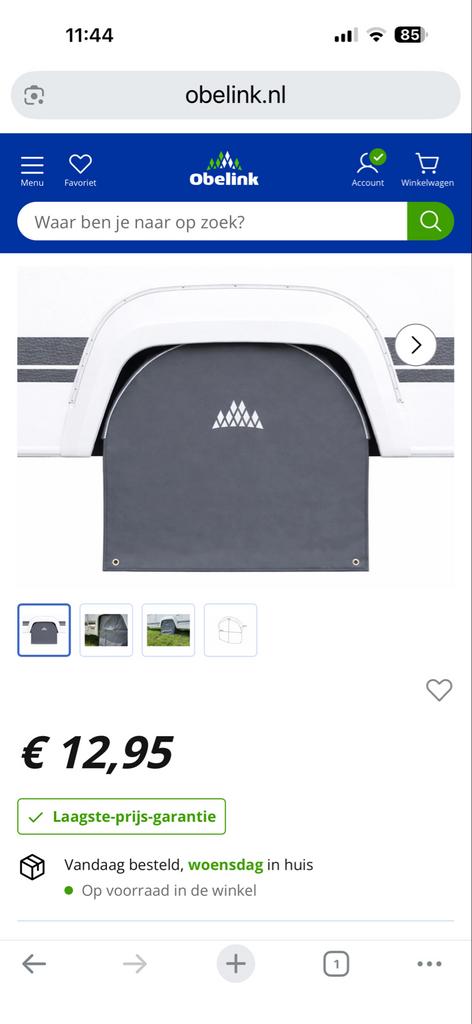 Obelink Camper Wielhoes Luxe - Bescherming voor uw wiel, Ophalen, Zo goed als nieuw