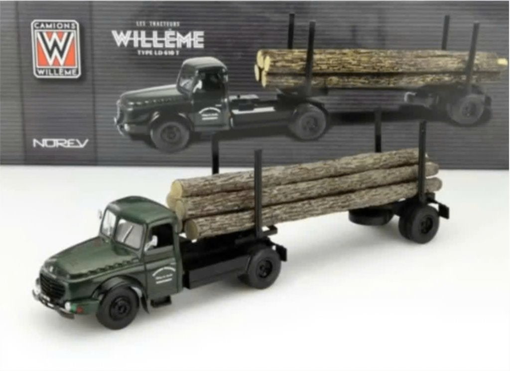 Willeme LD610 Fardier bomentransport 1/43 NOREV ref: 879996, Verzenden, Nieuw, Bus of Vrachtwagen, Norev