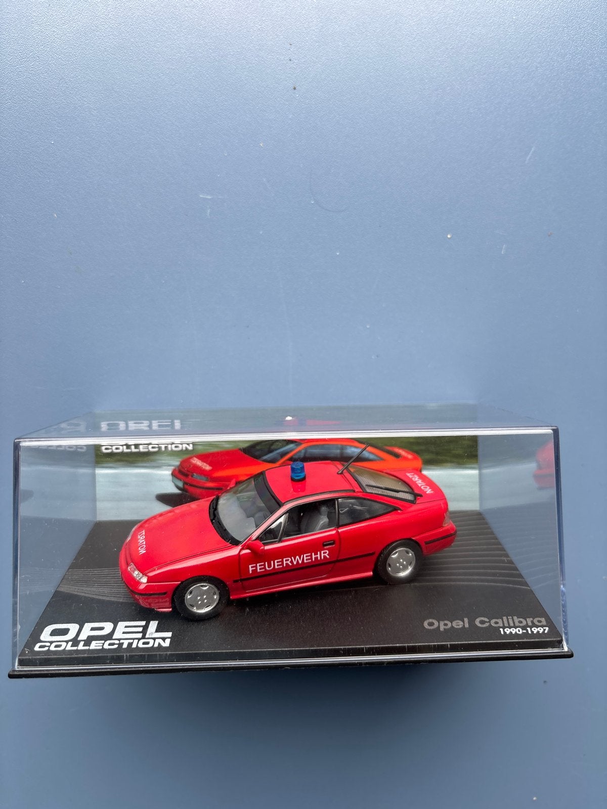 Opel Calibra Brandweer Miniatuur Auto - Opel Collection, Ophalen of Verzenden, Zo goed als nieuw, Auto