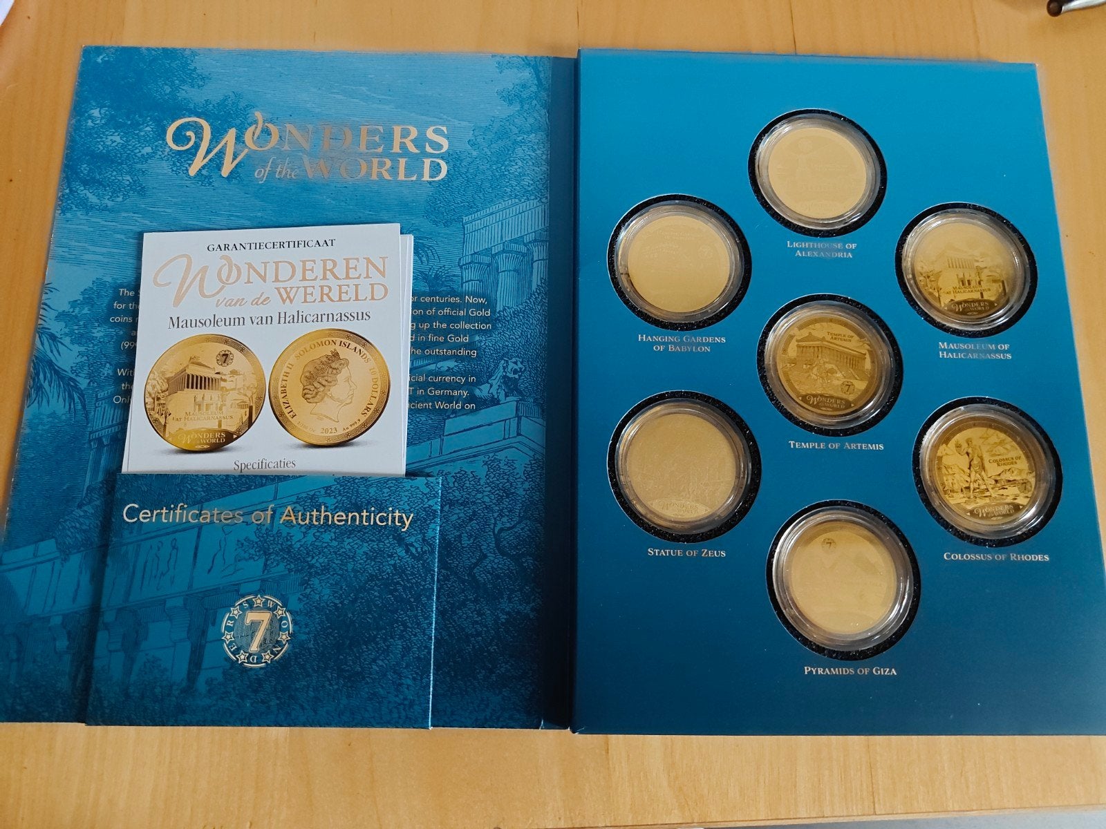 Wonders of the World gouden munten collectie (7/7), Postzegels en Munten, Ophalen, Overige typen