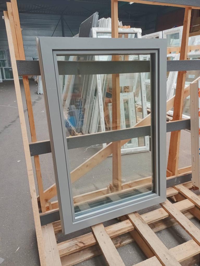 Aluminium draaikiep kozijn b99,5 x h145,5 cm  -2250-