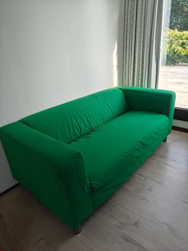 Ikea Klippan tweezitsbank groen, Ophalen, 150 tot 200 cm, 75 tot 100 cm, Zo goed als nieuw
