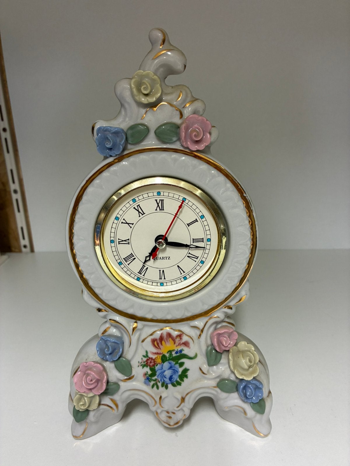 Vintage Klok werkt prima!, Ophalen of Verzenden, Gebruikt, Wandklok