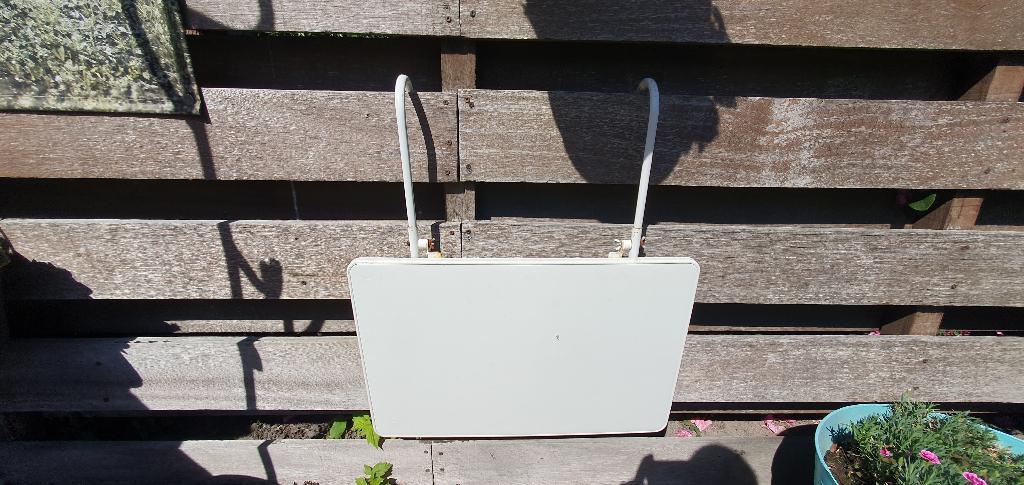 Gebruikte balkontafel, Tuin en Terras, Tuintafels, Ophalen of Verzenden, Gebruikt, Rechthoekig