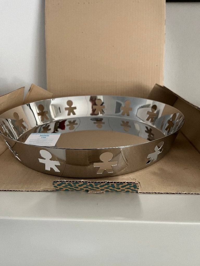 Alessi Girotondo serveerschaal NIEUW, Overige materialen, Schaal, Rond, Nieuw