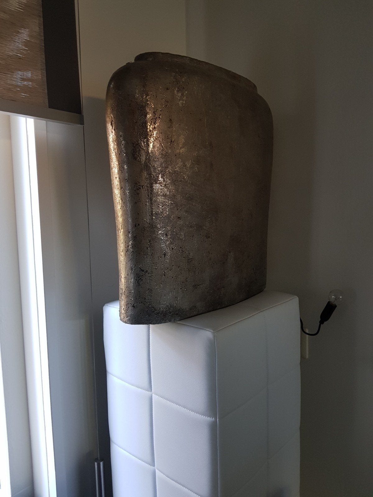 Grote decoratieve pot, goudkleurig, PTMD, Huis en Inrichting, Woonaccessoires | Vazen, Ophalen, Overige materialen, Overige kleuren