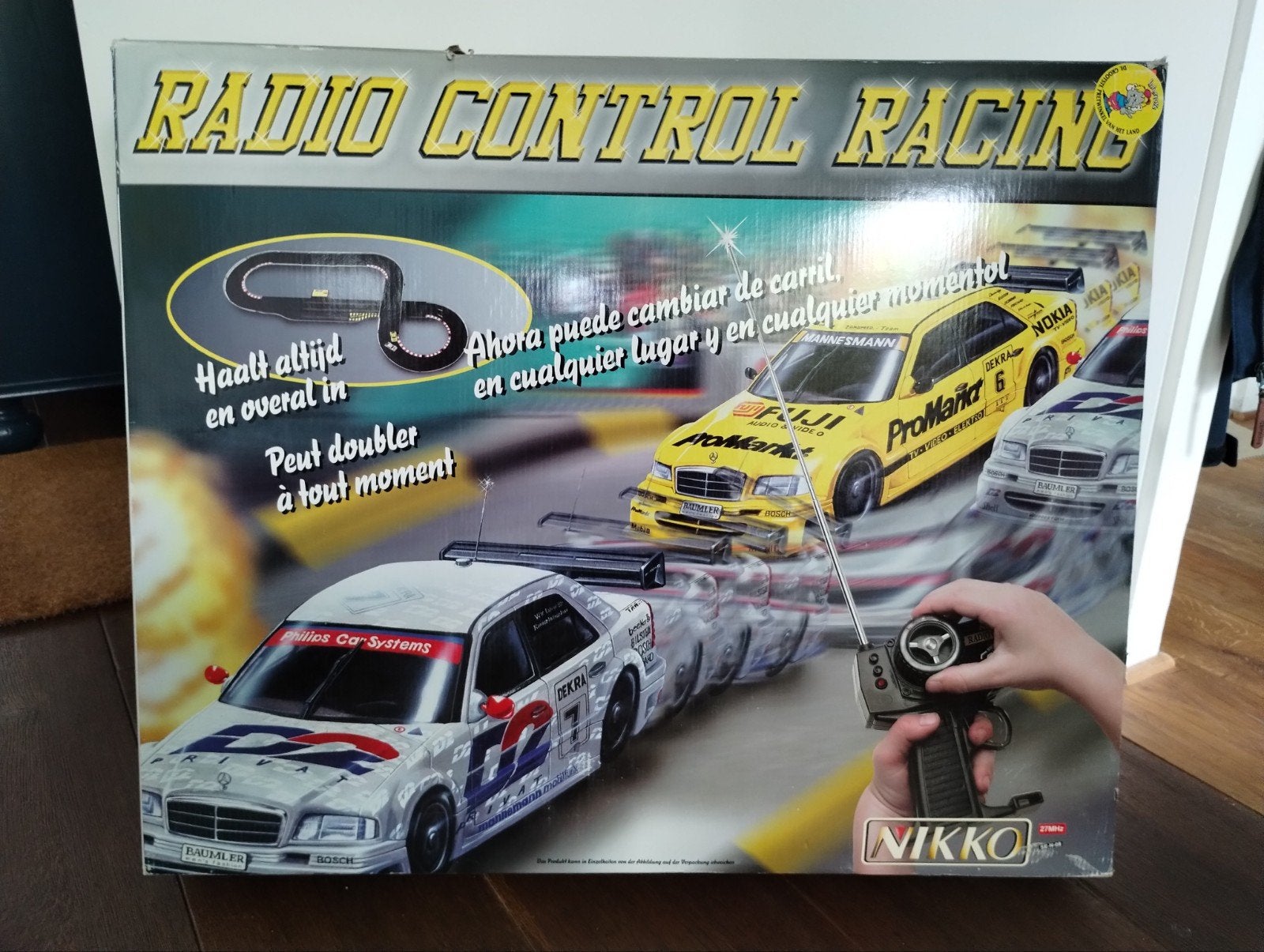 Nikko Radio Control Racing Racebaan met 2 auto's. RDC 604040, Ophalen of Verzenden, Elektrisch, Overige merken