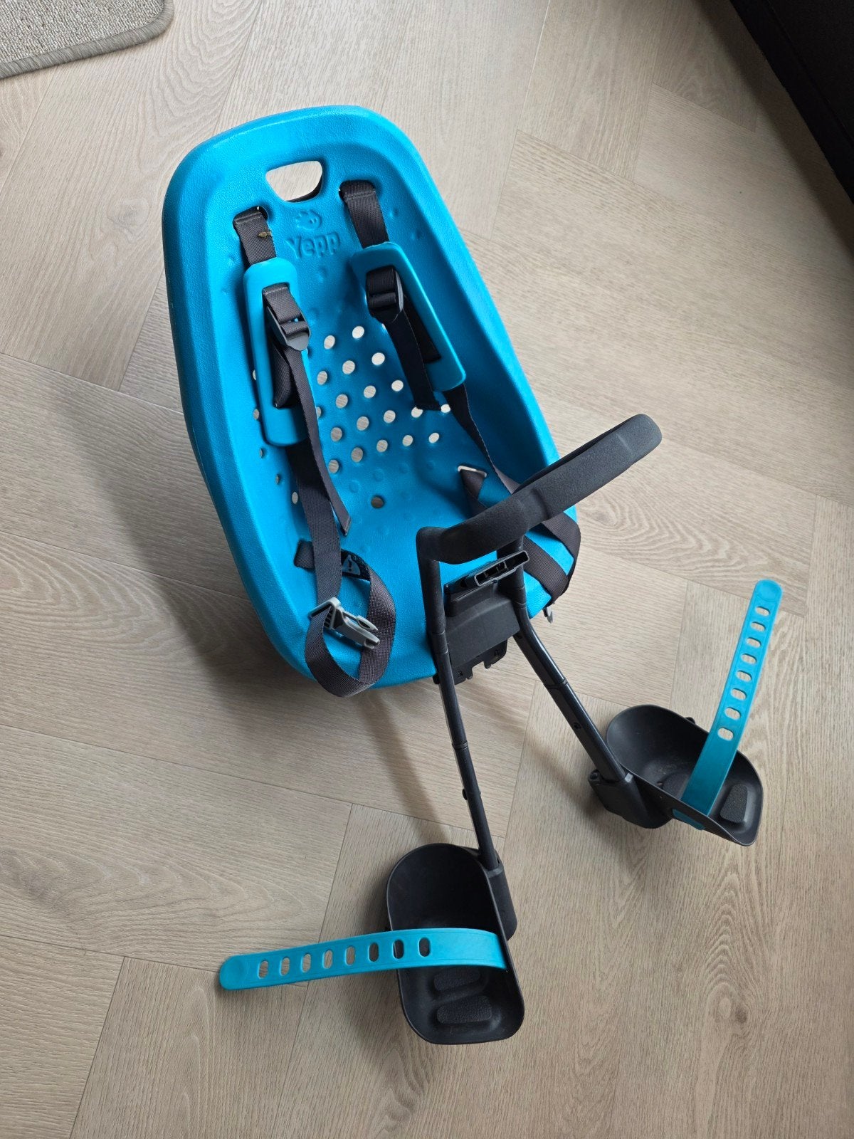 Yepp Mini fietszitje voor, inclusief adapter, Yepp, Voorzitje, Ophalen of Verzenden, Gebruikt