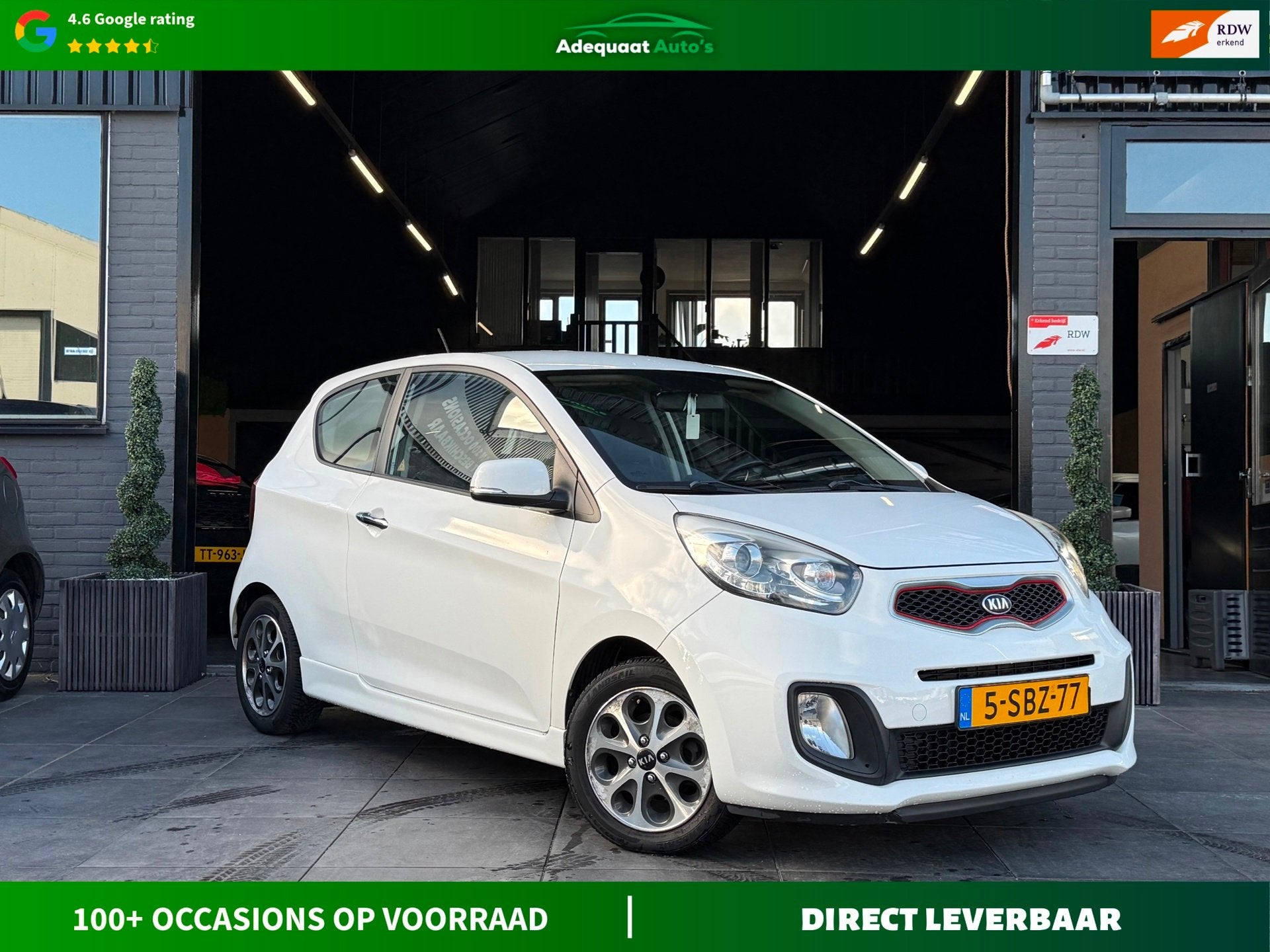 Kia Picanto 60 kleine auto’s op voorraad zie beschrijving, Auto's, Euro 5, Stof, Gebruikt, Met garantie (alle)