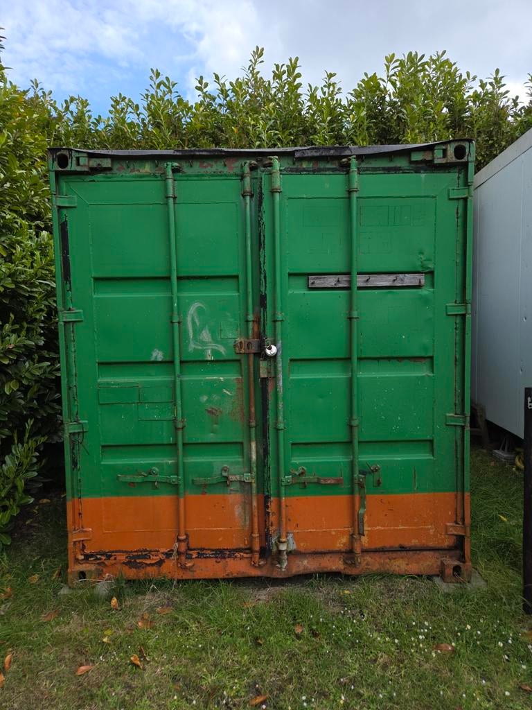 Zeecontainer, Ophalen, Gebruikt, Hout, Containerberging