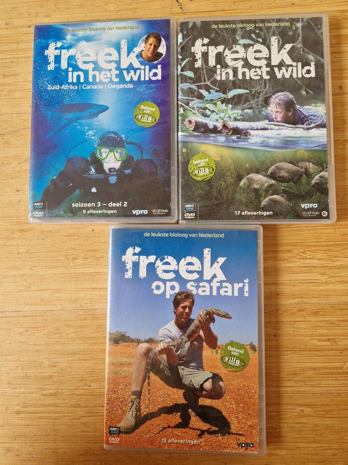 Freek in het Wild & Freek op Safari DVD, Cd's en Dvd's, Dvd's | Kinderen en Jeugd, Gebruikt, Documentaire, Verzamelbox, Alle leeftijden