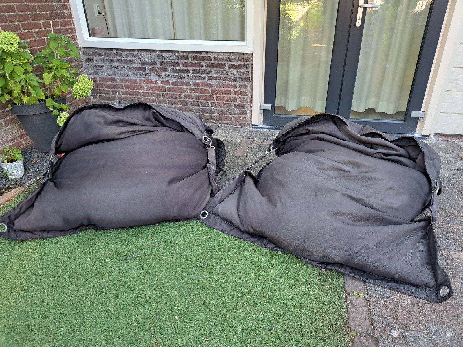 Fatboy Buggle-up zitzakken - Comfortabel en veelzijdig, Huis en Inrichting, Ophalen, Gebruikt, Grijs, Zitzak