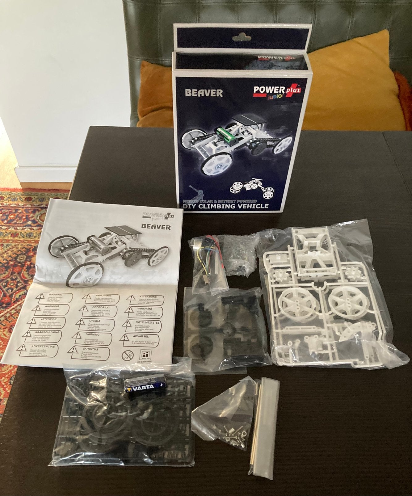 Beaver Power junior plus zelfbouw auto batterij/zon nieuw., Hobby en Vrije tijd, Overige merken, Auto, Groter dan 1:32, Nieuw