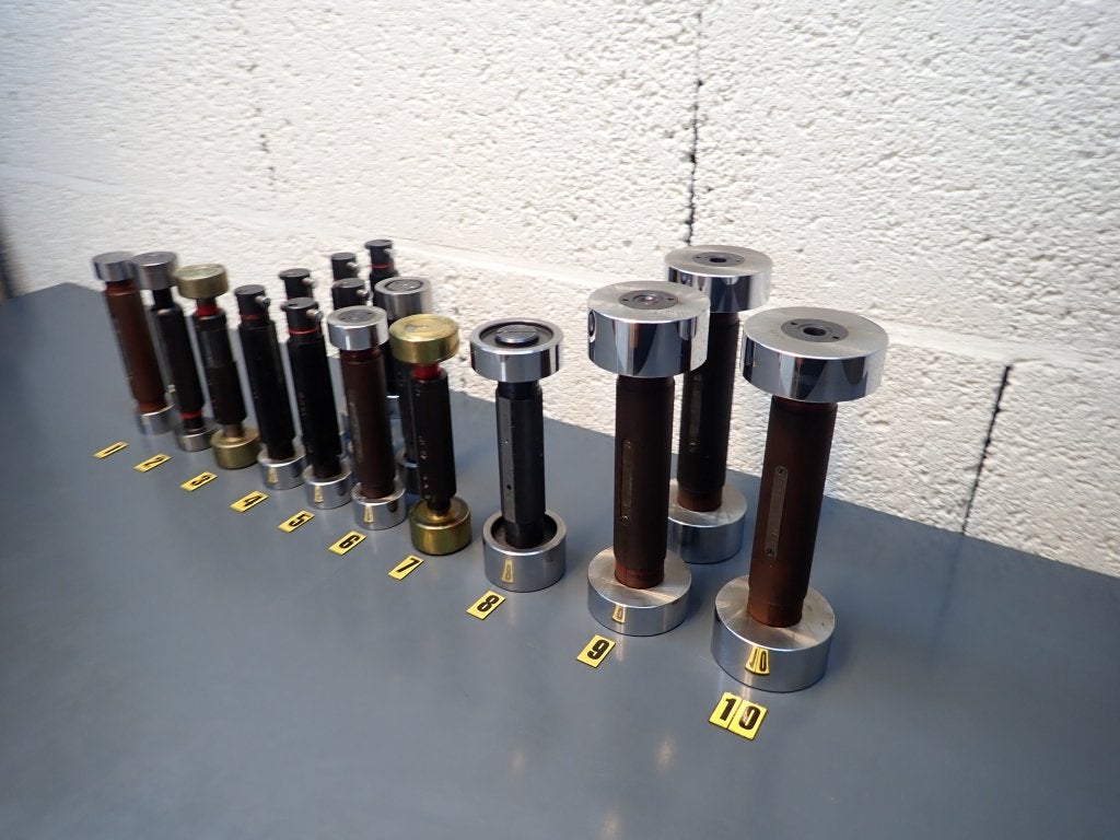 Penkaliber , Gatkaliber , meetstift , kaliber 35 t/m 65mm, Niet ingevuld, Gebruikt, Afstand, Niet ingevuld
