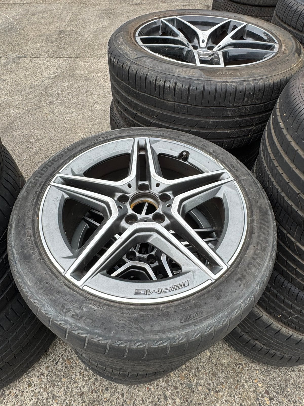Mercedes amg velgen 18”, Ophalen, 18 inch, Velg(en), Zomerbanden
