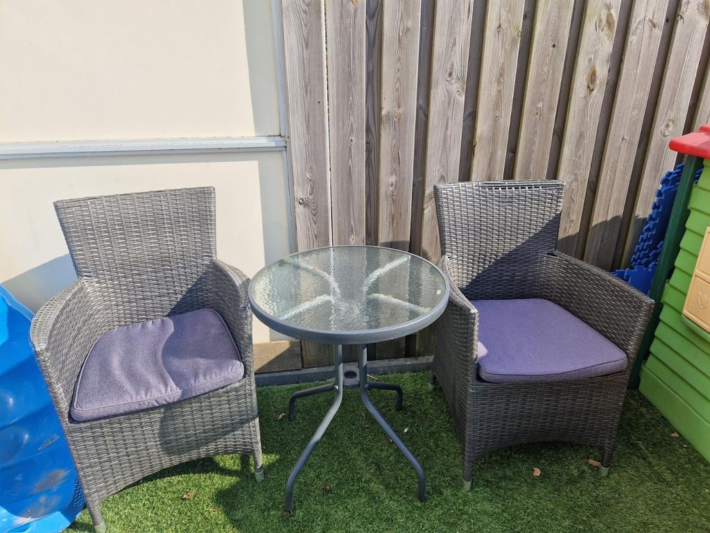 2 persoons balkonset/tuinset, Ophalen of Verzenden, Gebruikt